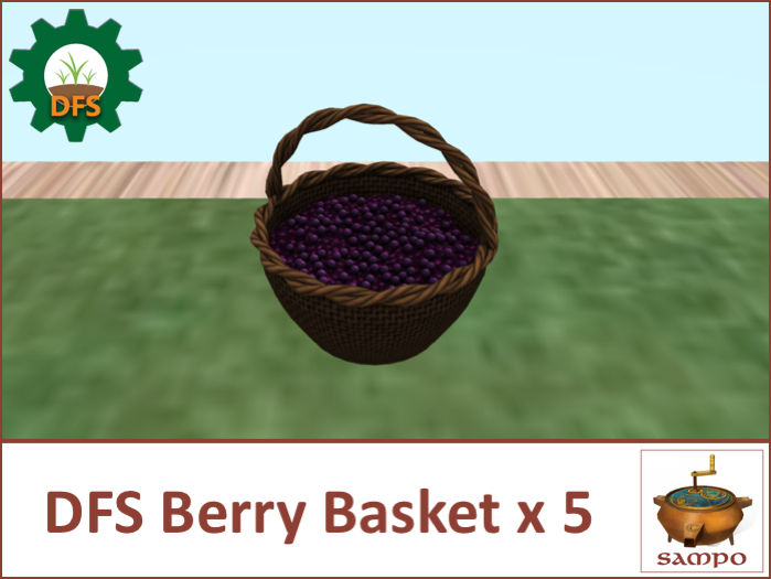 Second Life Marketplace DFS Berry Basket x 5